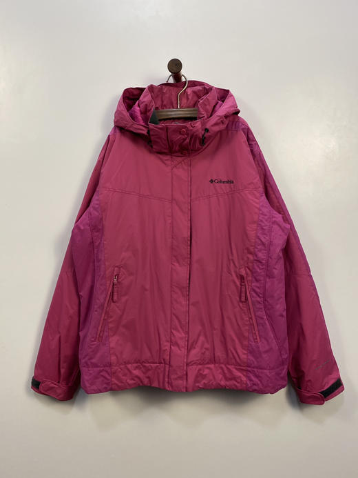 Columbia 哥伦比亚 冲锋衣 粉色数位迷彩拼接 棉服 夹棉外套_CTJK(XL) 商品图1