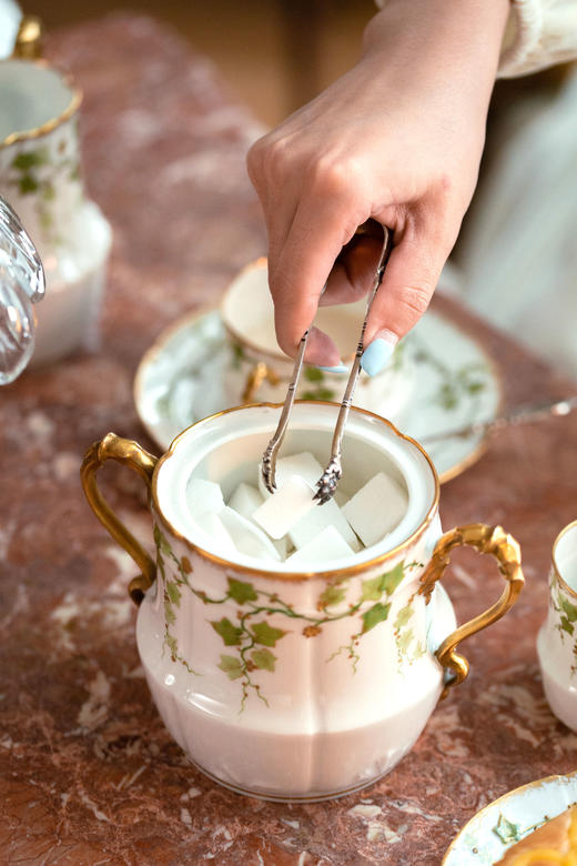 独角鹿西洋古董法国利摩日地区Merlin Perriez出品瓷质下午茶全套 商品图3