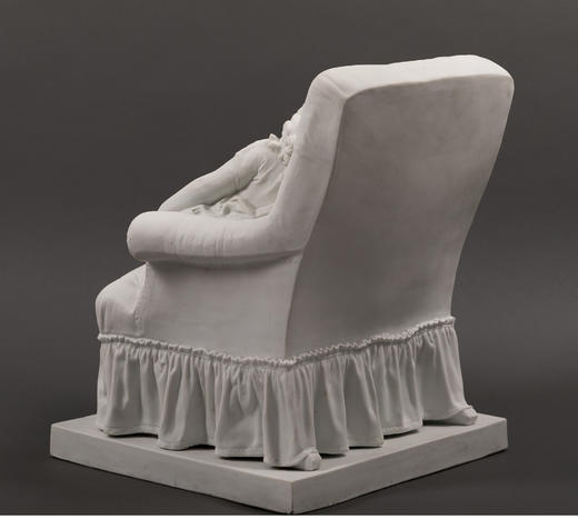 独角鹿西洋古董法国雕塑家设计创作人物主题素胎瓷雕塑《巢》 商品图4