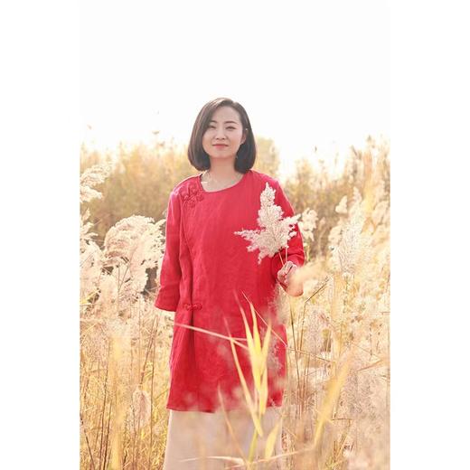 【抖音专属】斜襟连衣裙（22807128-丹雘） 商品图0