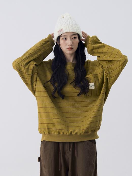 「Galent极蓝」CX222005/大口袋条纹卫衣 商品图3