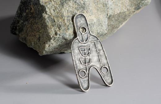 矩德泉坊 纯银手作 三孔布下专背十二朱（5.3厘米版）082 商品图4