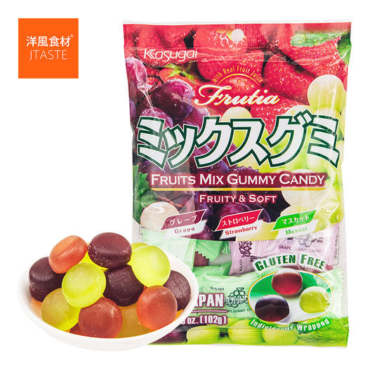 春日井 什锦果汁软糖102g 水果糖休闲 5包 商品图0