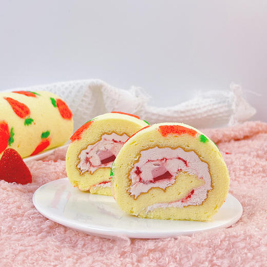 瑞士卷三拼装（咸蛋黄南瓜肉松/芋泥肉松/草莓/海盐杏仁，口味任选） 商品图4