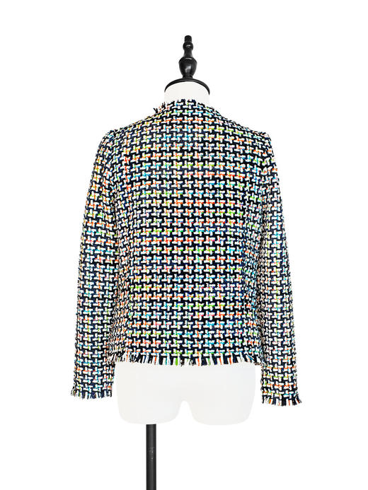 TYNVIE 插袋散口边缘花呢外套 商品图6