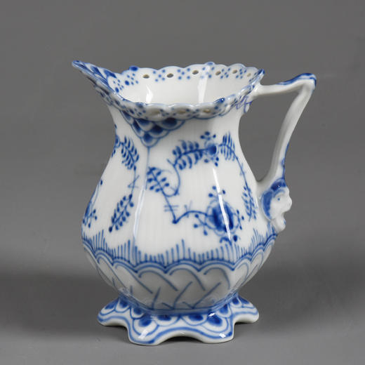 独角鹿西洋古董哥本哈根瓷窑唐草系列手绘植物瓷器双人茶具套装 商品图2