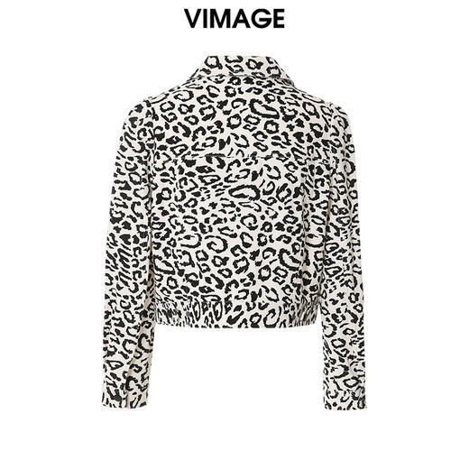 VIMAGE纬漫纪春季新款豹纹外套VA2303103 商品图1