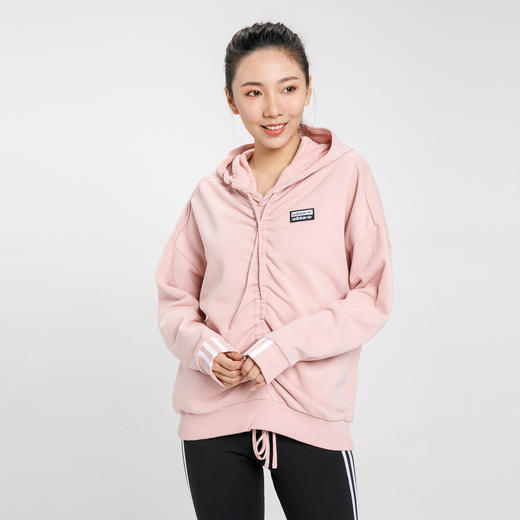 阿迪达斯三叶草 Rouged Hoodie女时尚舒适透气运动卫衣 商品图0