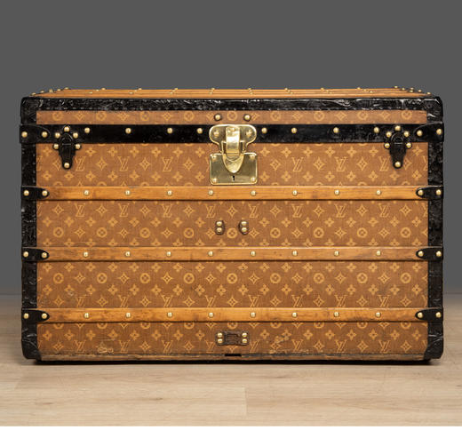 独角鹿西洋古董法国奢侈品牌Monogram经典老花帆布款旅行箱行李箱 商品图1