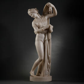 独角鹿西洋古董卡拉拉大理石雕塑美丽的维纳斯Venus Callipyge