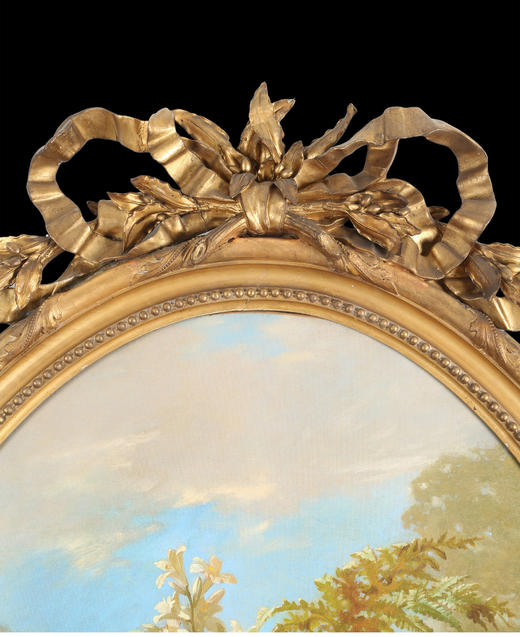 独角鹿西洋古董比利时画家J. Robie签名静物花卉布面油画《花》 商品图1