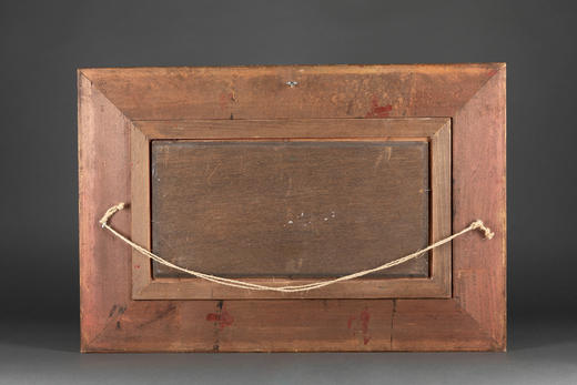 独角鹿西洋古董画家B.owen签名Marché aux Fleurs-花市主题油画 商品图2