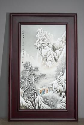 三顾茅庐瓷板