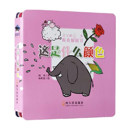 宝宝的第一本折叠翻翻书 这是什么颜色 0-3岁 何风等 著 幼儿启蒙 商品图0