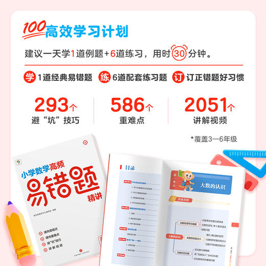 【3-6年级数学 高频易错题精讲】上下册  543个闭“坑”技巧、1086个重难点、3801个讲解视频 商品图7
