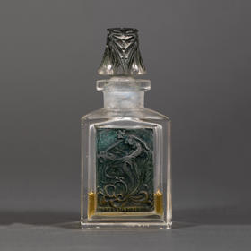 独角鹿西洋古董莱俪LALIQUE L’Effleurt系列飘浮仙女主题香水瓶