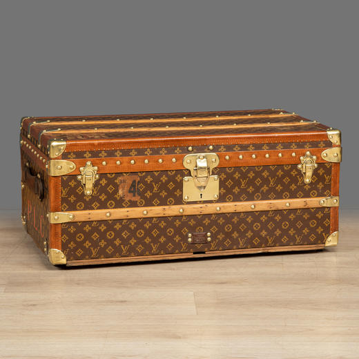 独角鹿西洋古董法国奢侈品牌Monogram经典老花帆布款旅行箱行李箱 商品图0