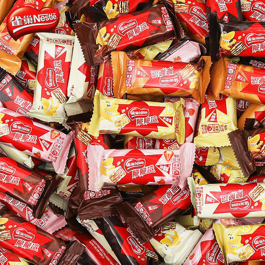 雀巢脆脆鲨牛奶巧克力威化饼干散装20g单条 商品图3