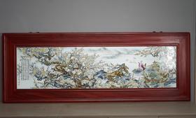 和靖咏梅图瓷板