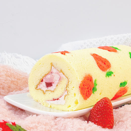 瑞士卷三拼装（咸蛋黄南瓜肉松/芋泥肉松/草莓/海盐杏仁，口味任选） 商品图3