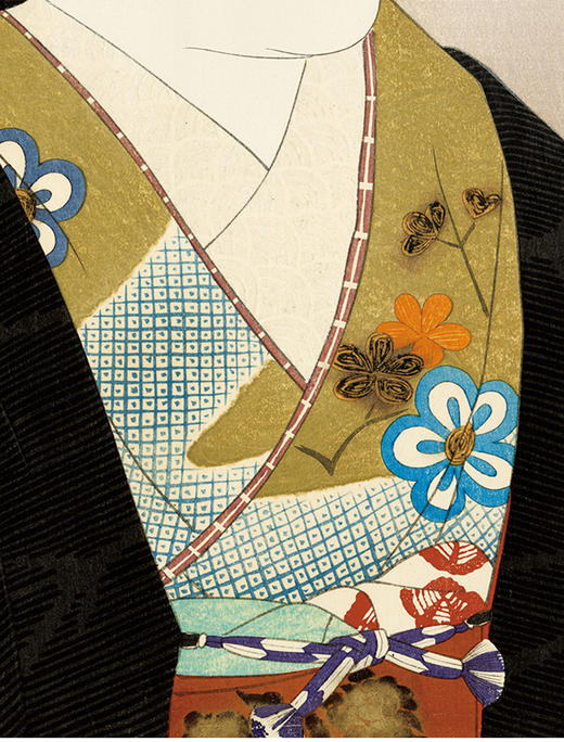 独角鹿西洋古董伊東深水签名限量版浮世绘版画现代美人集第二辑瞳 商品图2