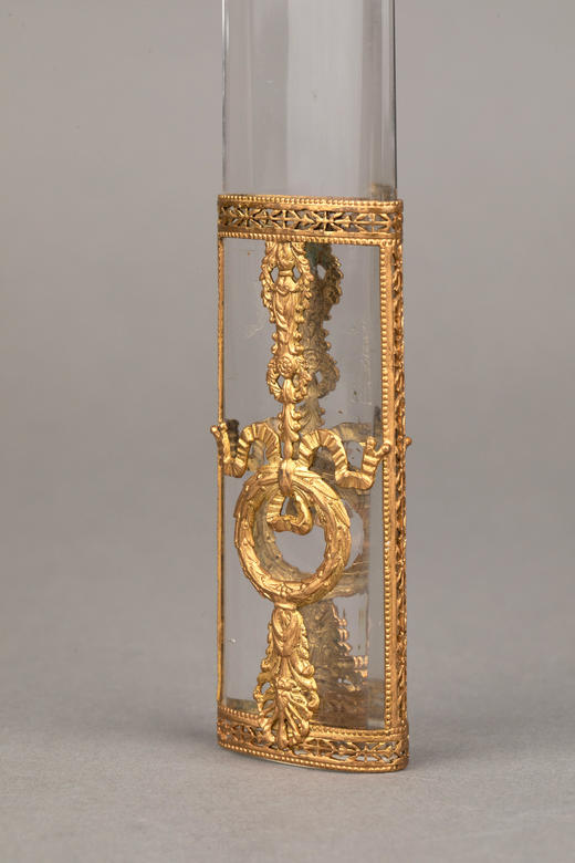 独角鹿西洋古董1890年代法国出品镀铜水晶裁纸刀开信刀 商品图4