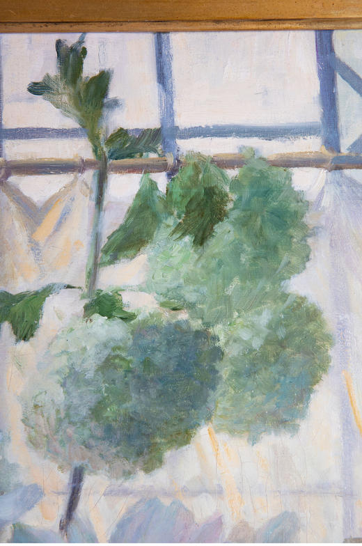 独角鹿西洋古董法国画家G. Lecreux签名花卉静物布面油画《花束》 商品图4