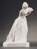 独角鹿西洋古董塞弗尔雕塑家设计素胎瓷贵族淑女人物雕像一组 商品缩略图3