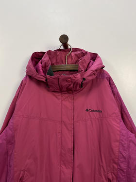 Columbia 哥伦比亚 冲锋衣 粉色数位迷彩拼接 棉服 夹棉外套_CTJK(XL)