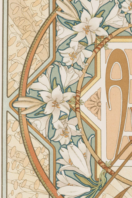 独角鹿西洋古董法国捷克大师穆夏原版系列《我们的天父》版画作品 商品图1