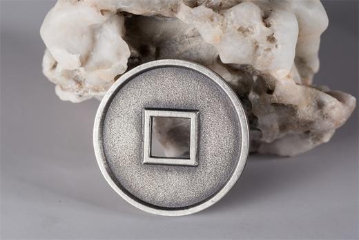 矩德泉坊 纯银手作 大观通宝折三粗字（3.4厘米版）054 商品图6