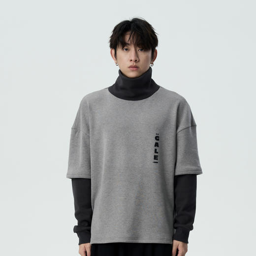 特价款不退不换「Galent极蓝」WY222005/假两件高领卫衣 商品图1