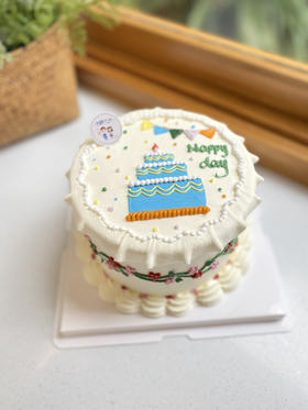 手绘生日奶油蛋糕 下单前请仔细阅读商品详情