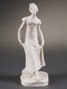独角鹿西洋古董塞弗尔雕塑家设计素胎瓷贵族淑女人物雕像一组 商品缩略图2