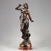 独角鹿西洋古董法国J. CAUSSE签名新艺术风格青铜雕塑《名望》 商品缩略图0