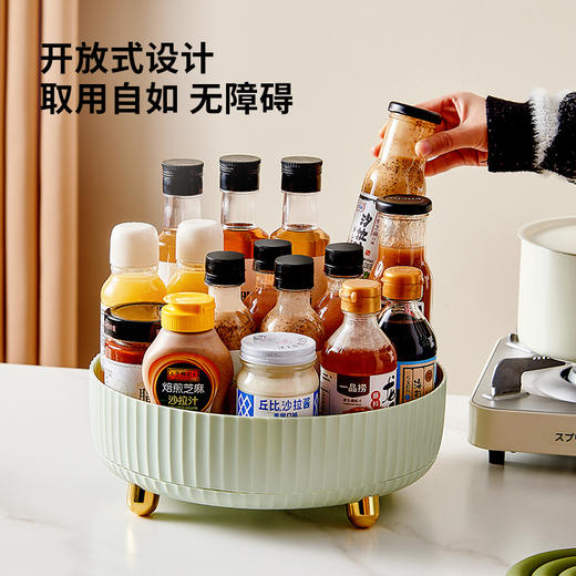 调料置物架家用旋转厨房台面专用多功能大容量调料收纳盘 商品图5