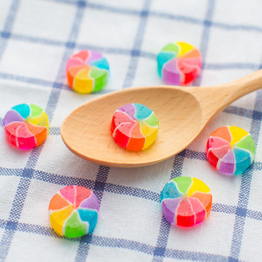 洋风食材 风车糖 45g 彩虹糖果小吃水果好 5包 商品图3