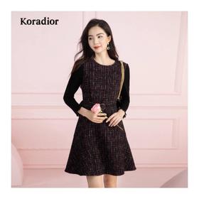 2楼Koradior服饰22年新款小香风连衣裙