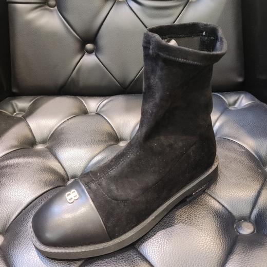 BA003时尚弹力绒短靴 商品图0