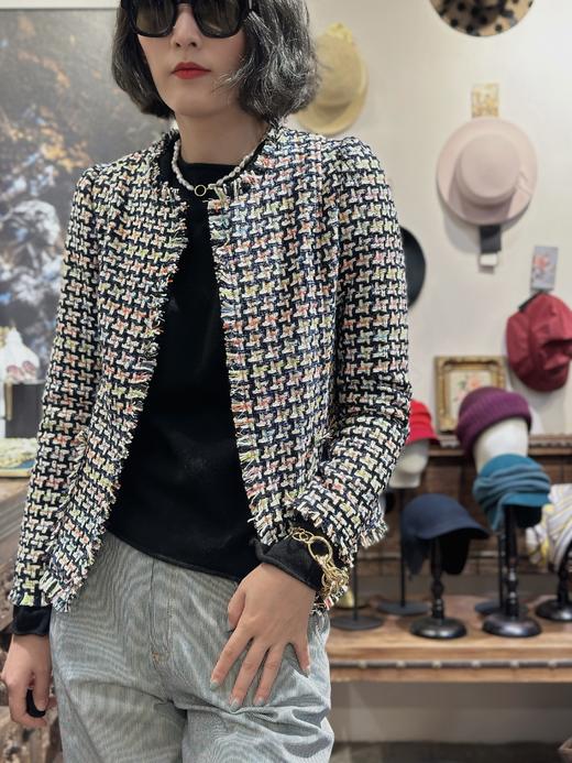 TYNVIE 插袋散口边缘花呢外套 商品图1