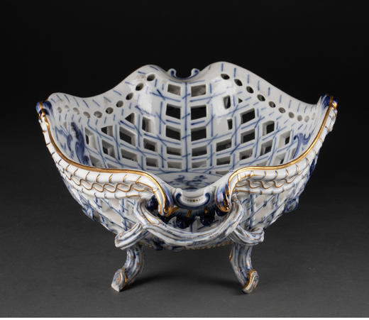 独角鹿西洋古董德国梅森瓷器蓝洋葱系列手绘描金餐桌瓷器套装 商品图4