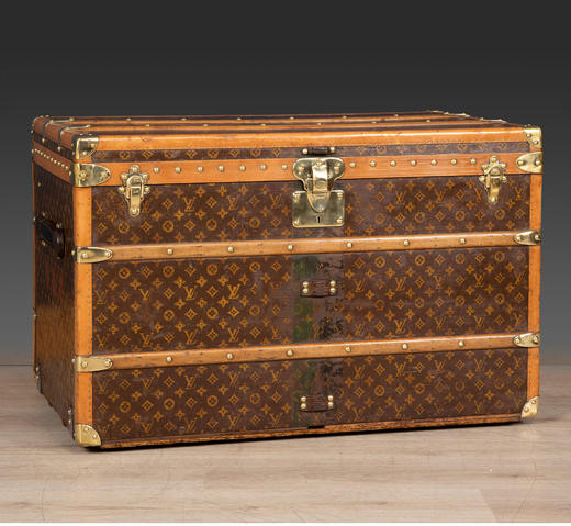 独角鹿西洋古董法国品牌Monogram经典老花款礼服箱行李箱旅行箱 商品图1