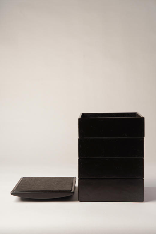 杉田明彦 | 四段重箱  黒 商品图1