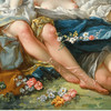 独角鹿西洋古董弗朗索瓦·布歇布面油画《花神芙洛拉与侍女》 商品缩略图2