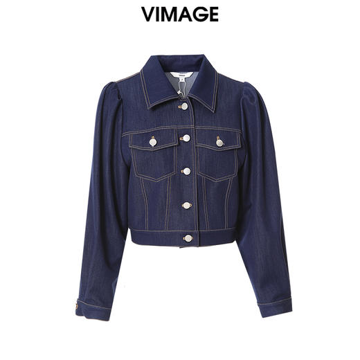 VIMAGE纬漫纪春季新款牛仔外套VA2303101 商品图0