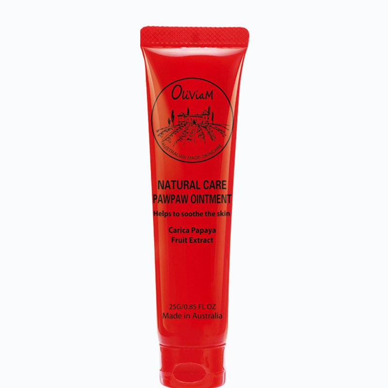 澳洲进口Oliviam保湿滋润防干裂修护止痒木瓜膏天然润唇膏25g