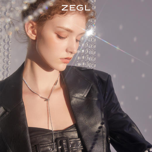 ZEGL复古Y型叠戴项链女2022年新款高级设计感小众锁骨毛衣链配饰 商品图4