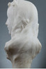 独角鹿西洋古董法国R. ROZET新艺术风格大理石雕塑《少女半身像》 商品缩略图4
