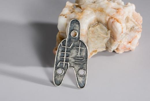 矩德泉坊 纯银手作 三孔布下专背十二朱（5.3厘米版）082 商品图5