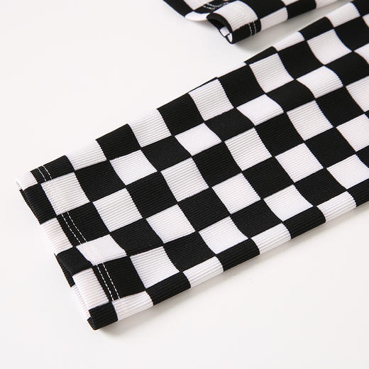  VIMAGE纬漫纪春季新款黑白棋格小上衣VA2313101 商品图3